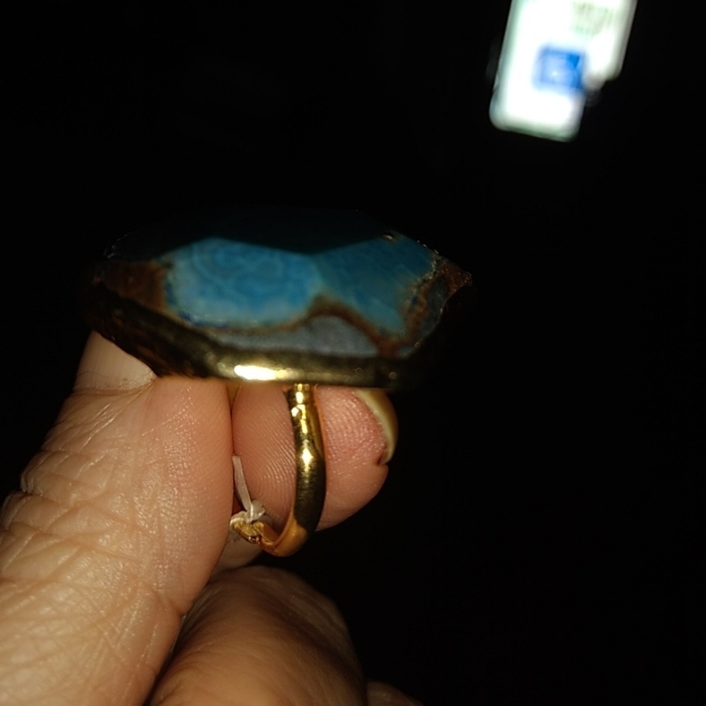 Charlene k turquoise stone adjustable ring